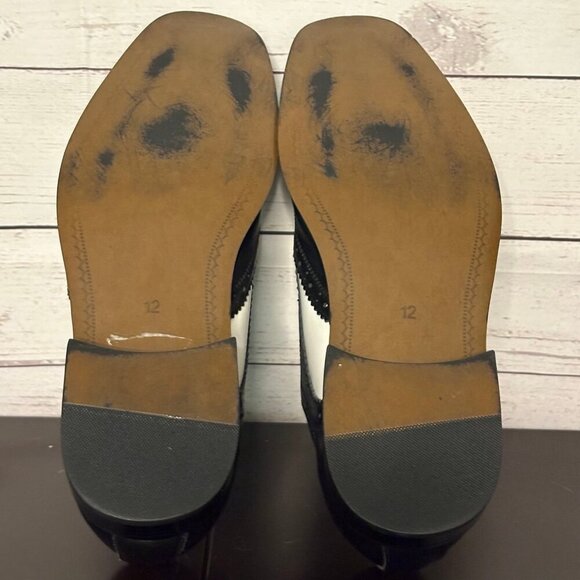 Fratelli Select Black White Tuxedo Shoes Mens 12 - Picture 5 of 5